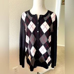 ^^Stylish Argyle Business Cardigan^^